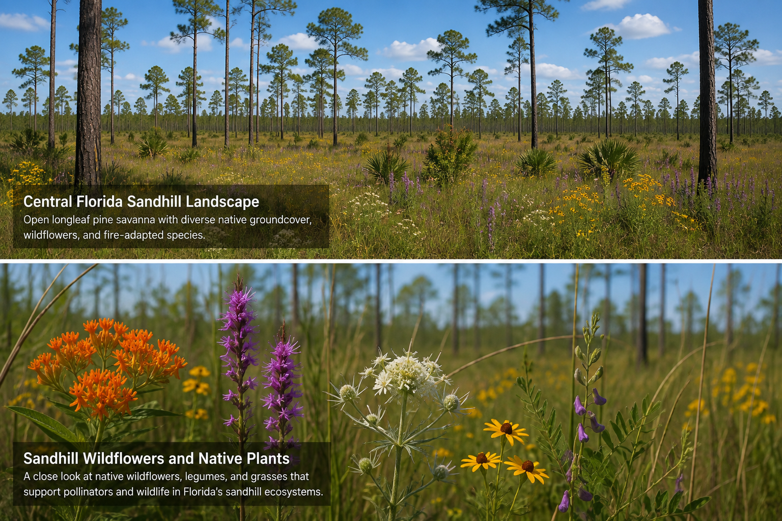 Illustrative native seed conservation habitat, not a site inventory